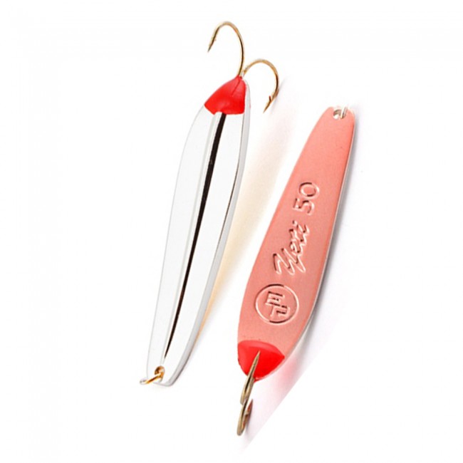 Блесна вертикальная Ecopro Yeti, 50мм+Двойник