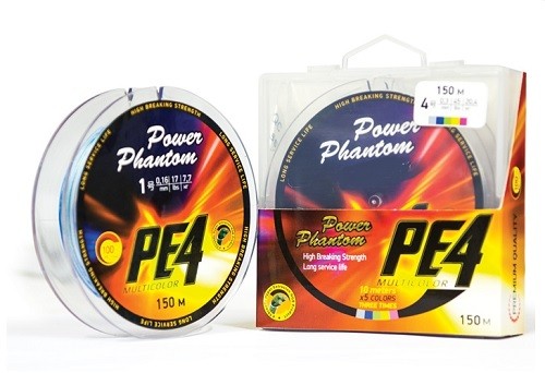Шнур Power Phantom PE4, 110м, (мультиколор)