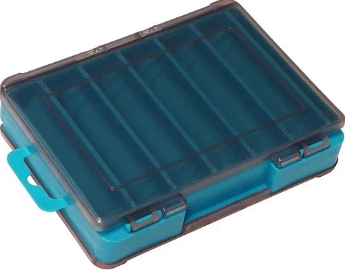 Коробка Kosadaka TB-S31E-BLU, 14*10.5*3см  двухсторонняя, тёмно-голубая