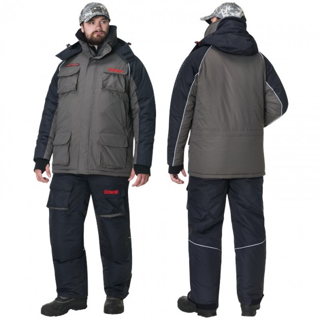 Костюм зимний Alaskan Russian Mission хаки/черный (куртка+полукомбинезон) Костюм зимний Alaskan Russian Mission хаки/черный (куртка+полукомбинезон)